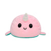 Peluche Kawaii De Ballena Narval Reversible Feliz - Enojado