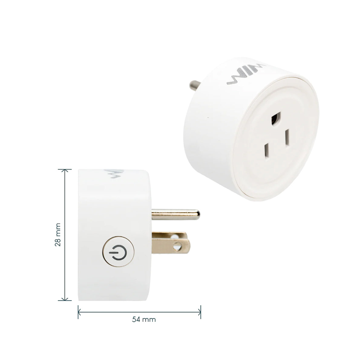 Par Enchufes Inteligentes Wifi Mini Smart Plug Alexa Eo Safe Imports  Esi-10081 Blanco
