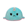 Peluche Kawaii De Ballena Narval Reversible Feliz - Enojado