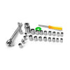 Juego De Dados Y Puntas Con Desarmador Matraca y Extensor 40 Piezas