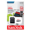 MEMORIA MICRO SD SANDISK 128GB CLASE 10 CON ADAPTADOR SDSQUNR-128G-GN3MA