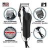 Maquina Cortadora De Cabello Wahl Chrome Pro Kit 17 Piezas