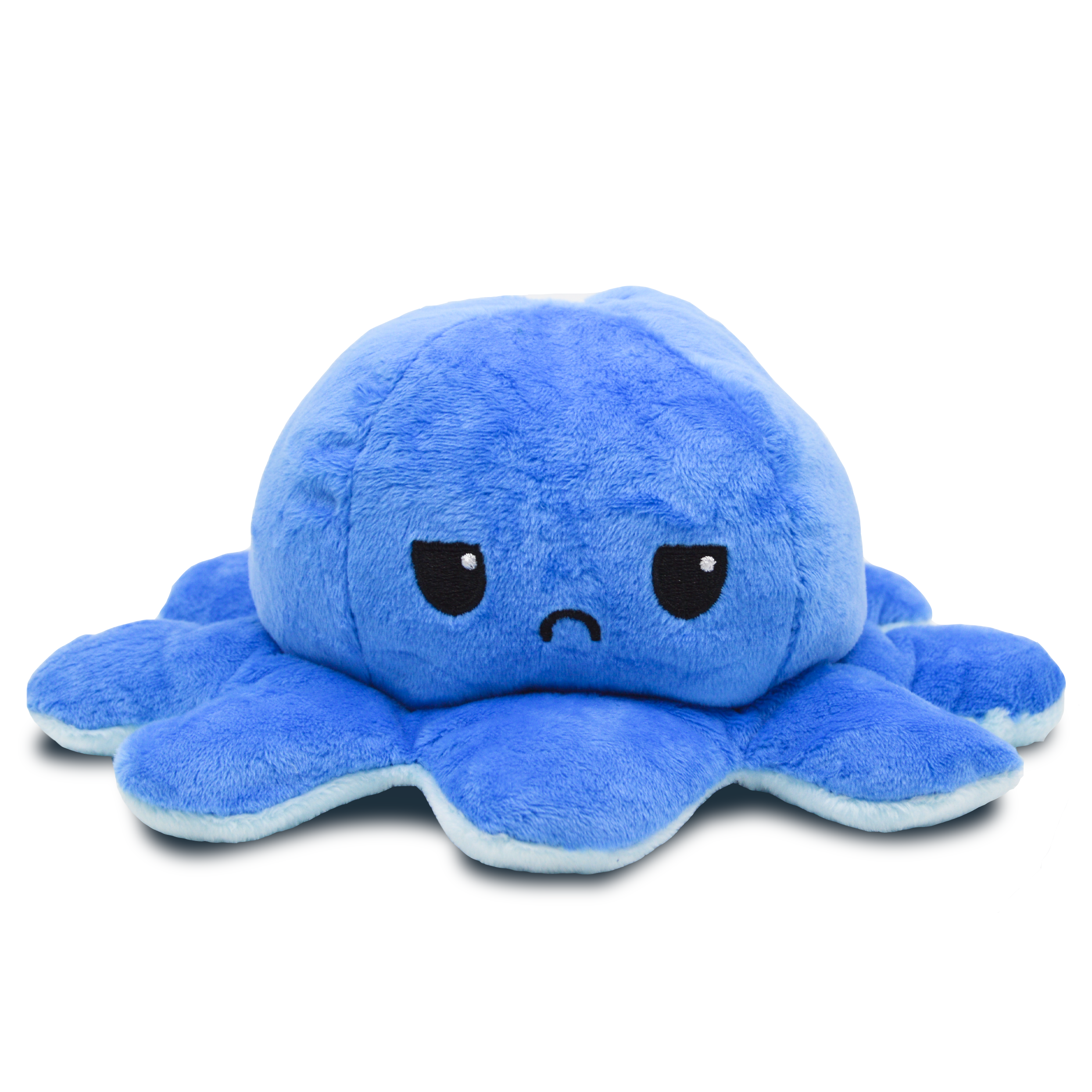 Peluche Pulpo Reversible Feliz Enojado Yelio