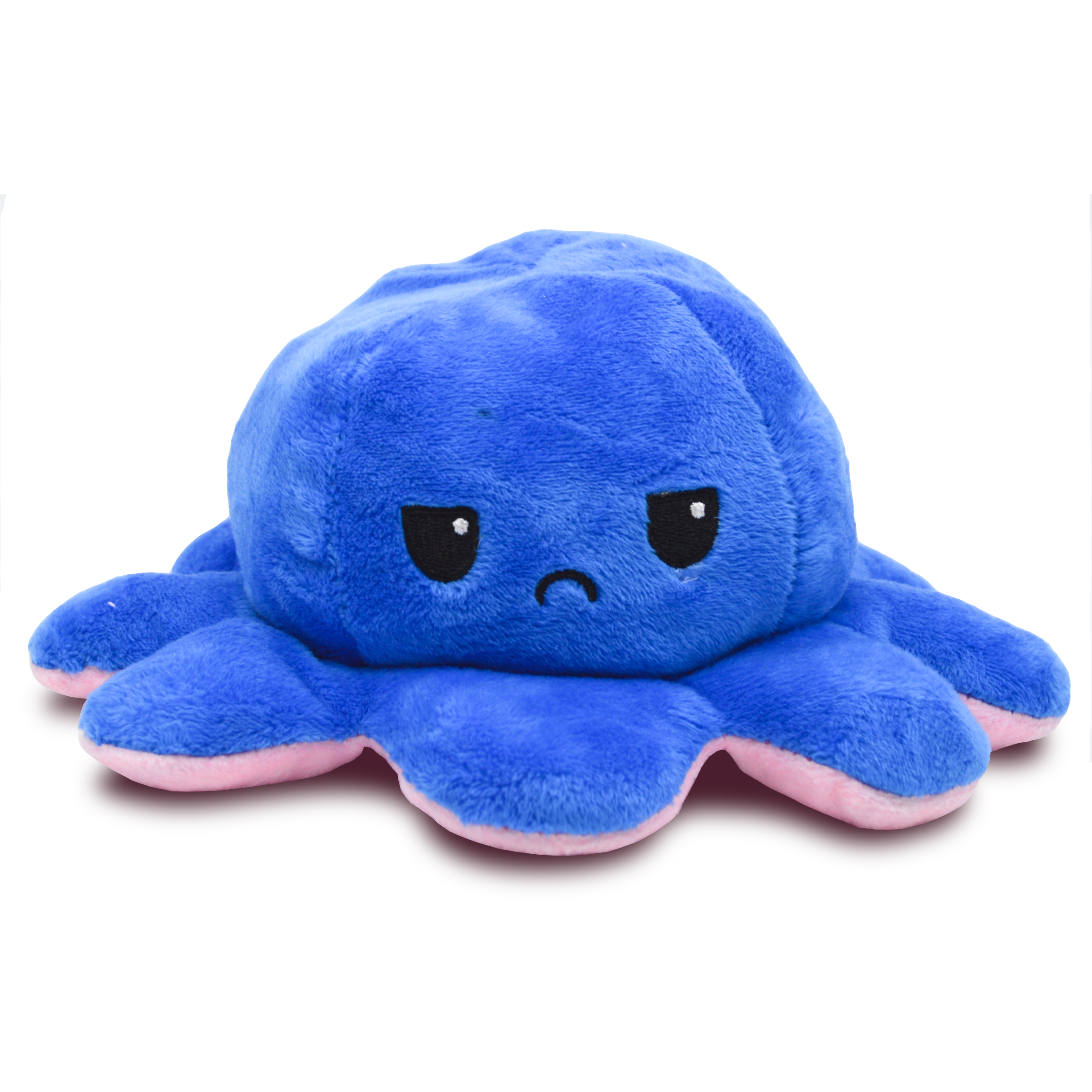 Peluche Pulpo Reversible Feliz Enojado Yelio