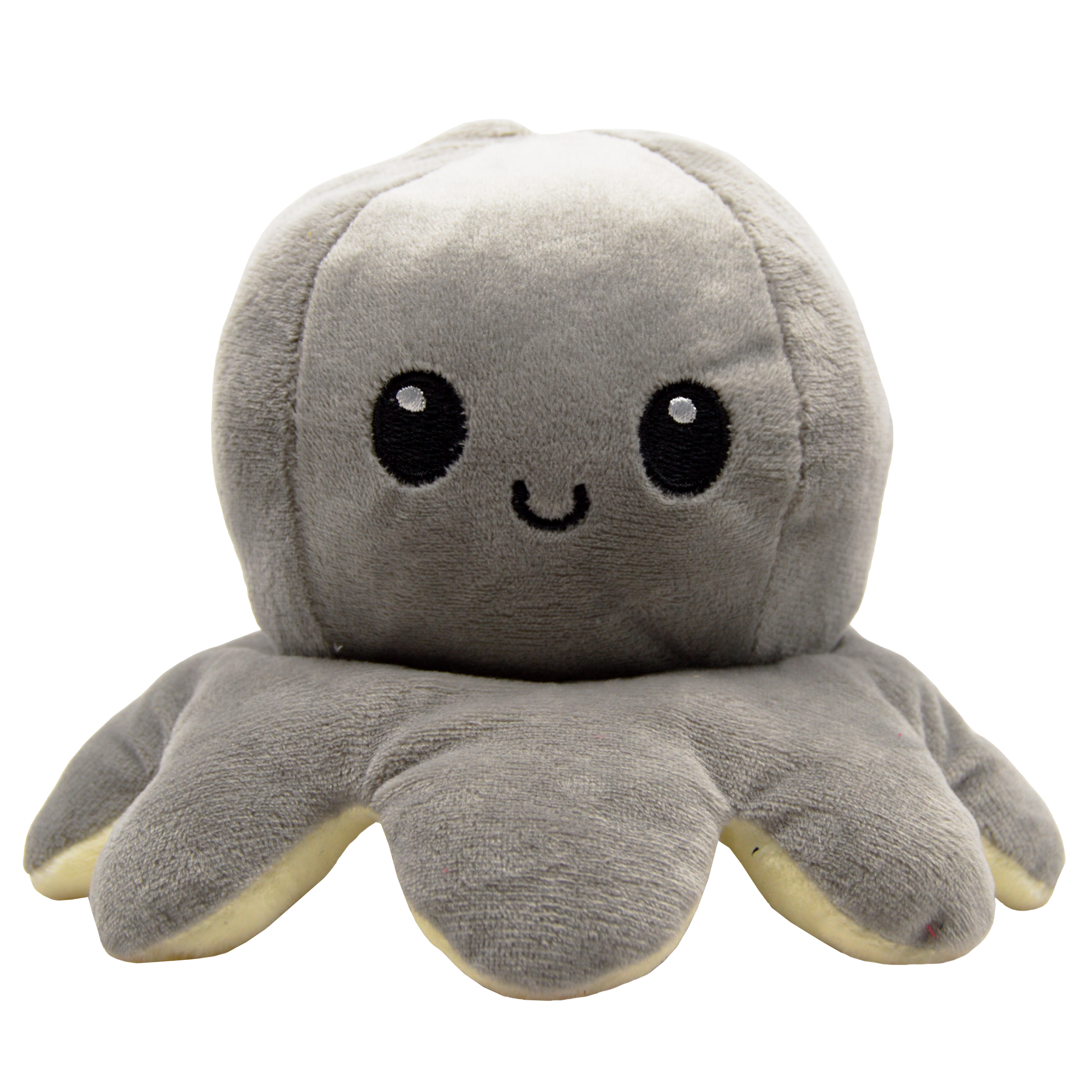 Peluche Pulpo Reversible Feliz Enojado Yelio