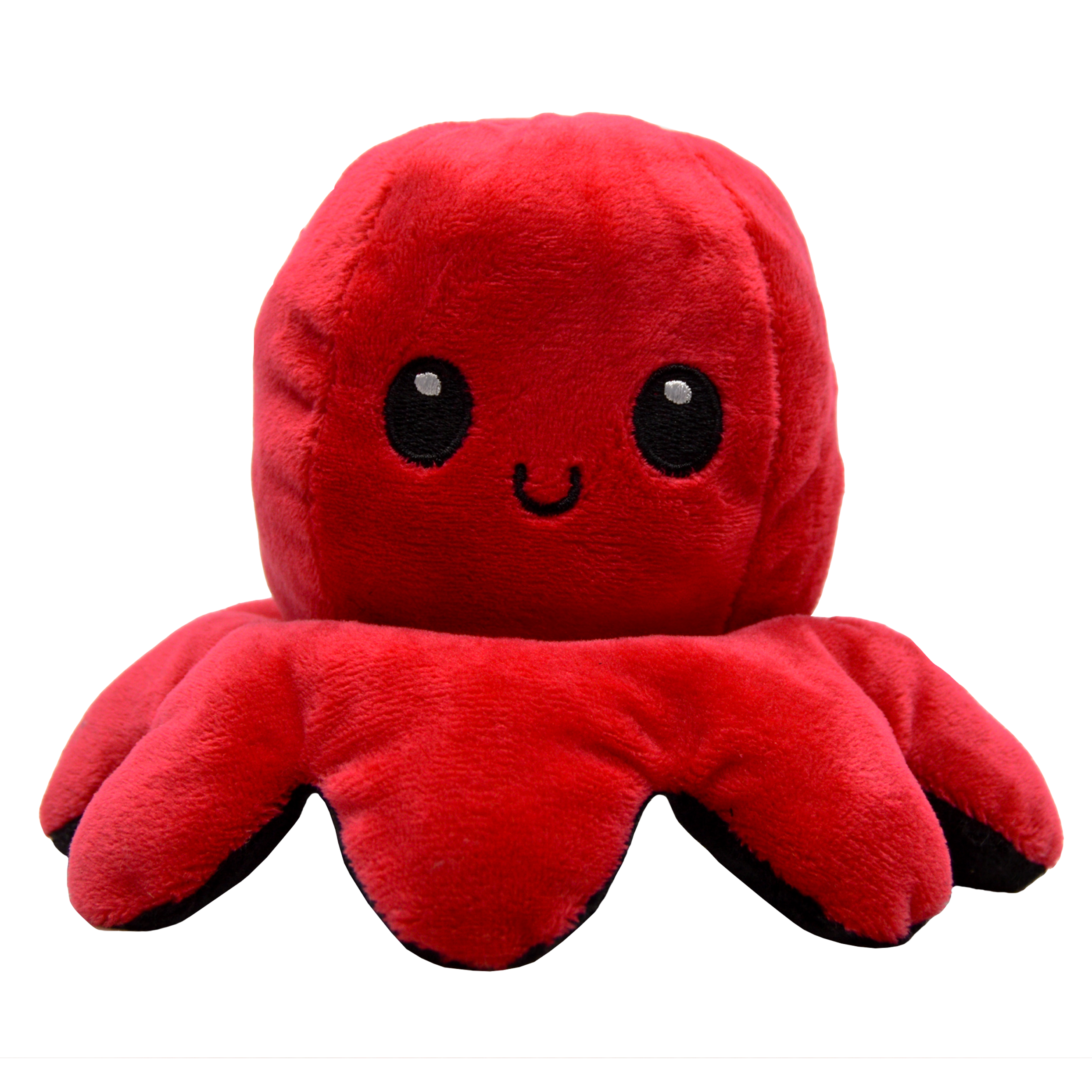 Peluche Pulpo Reversible Feliz Enojado Yelio