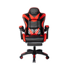 Silla Ergonómica Gamer con Asiento Ajustable, Descansa Pies y Masajeador