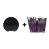 Brochas Para Maquillaje 20 Pzs + Cepillo Limpiador Facial